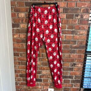 Patpat mens Christmas holiday Santa pajama lounge pants red/white 2XL